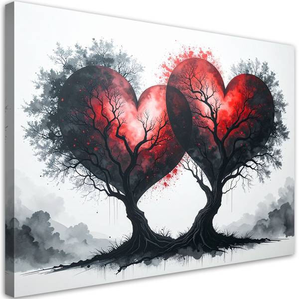 Tableau déco Cœur 120 x 80 cm