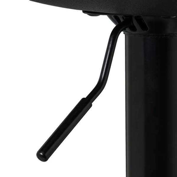 Hocker HH-805401 Schwarz - Metall - Kunstleder - 38 x 20 x 52 cm