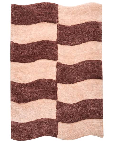 Teppich DIWANA Beige - Braun - Textil - 60 x 90 cm