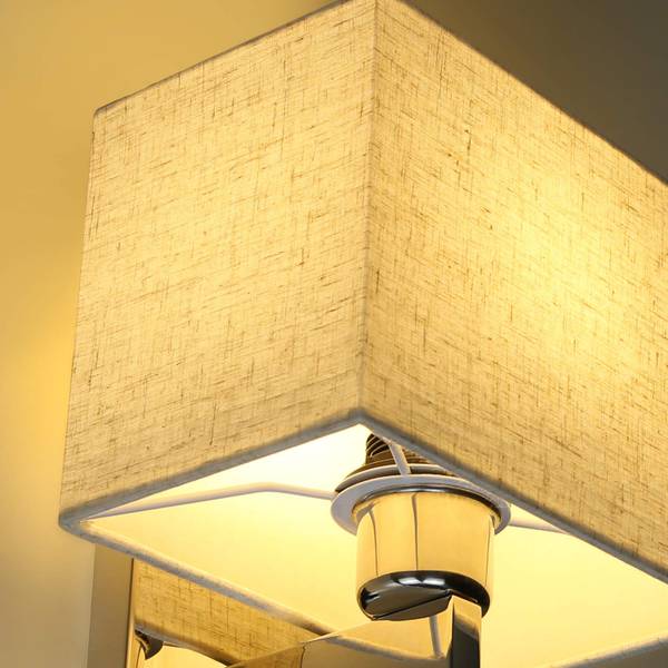 Wandleuchte Kaelin Beige - Eisen - 17 x 20 x 36 cm