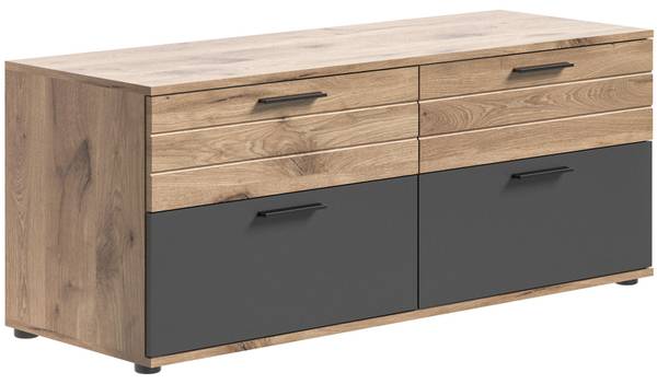 TV Tisch Mason Braun - Holz teilmassiv - 130 x 53 x 47 cm