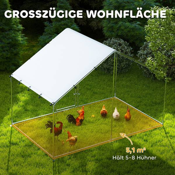 Freilaufgehege D51-435V00SR 170 x 190 x 300 cm