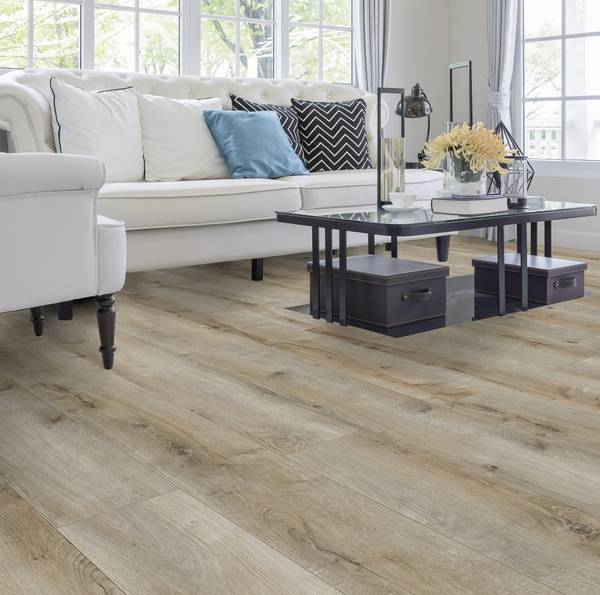 Laminat OAK MODELL B8 Beige - Holzwerkstoff - 20 x 8 x 129 cm