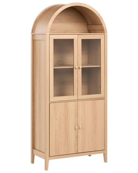 Vitrine MONTREAL Braun - Bambus - 78 x 180 x 39 cm