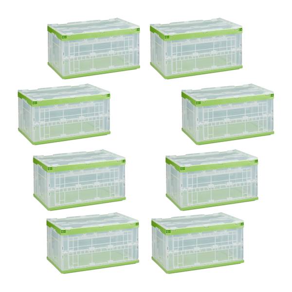 8 x Transparente Transportbox mit Deckel kaufen