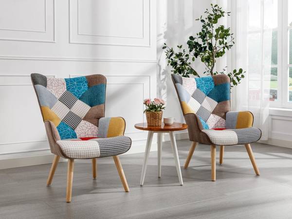 Sessel mit gerader Rückenlehne VATELY Multicolor