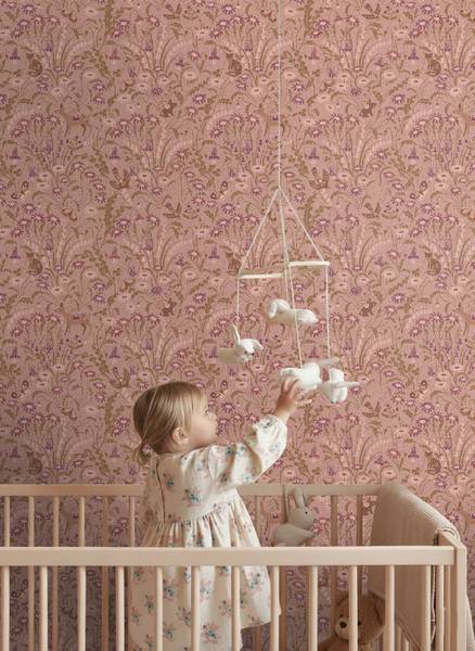Tapete 132304 Violett - Papier - 50 x 900 x 50 cm