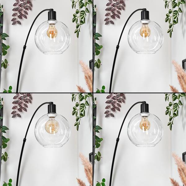 Stehlampe Cesaro Aluminium - Klarglas - Marmor - 45 x 170 x 120 cm