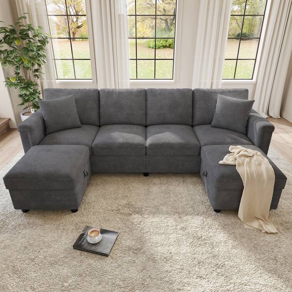 Ecksofa LADECHAN647 Ⅳ Grau