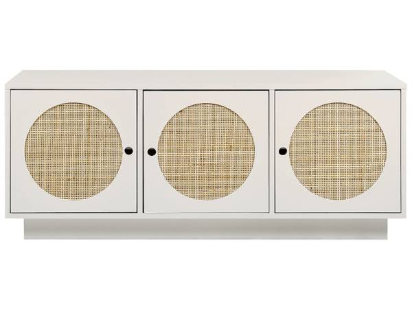 Sideboard UYUNI Beige - Weiß - Holzwerkstoff - 120 x 40 x 40 cm