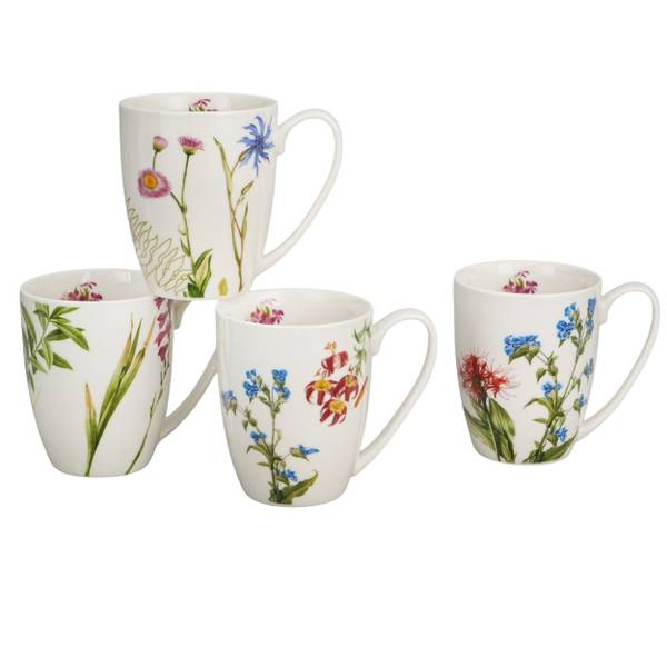 Becher 7025D 4er Set Weiß - Porzellan - 18 x 10 x 8 cm