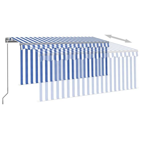 Markise 3014353-2 Blau - Weiß - Breite: 250 cm