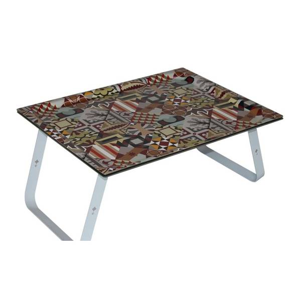 Plateau de lit, plateau pliable HOLA Bois manufacturé - Fibres naturelles - 48 x 21 x 37 cm