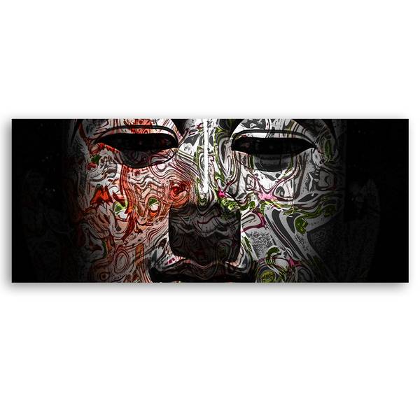 Wandbild gesicht von buddha feng shui 120 x 40 cm