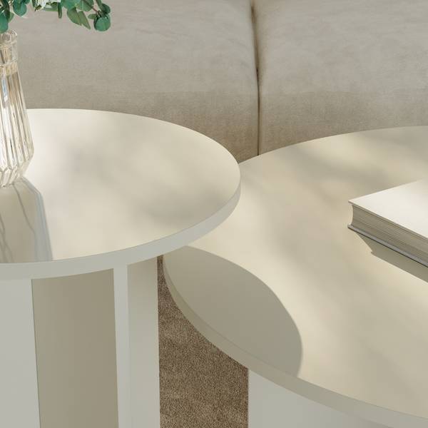 Couchtischset Verummetka 2-tlg. Sandbraun