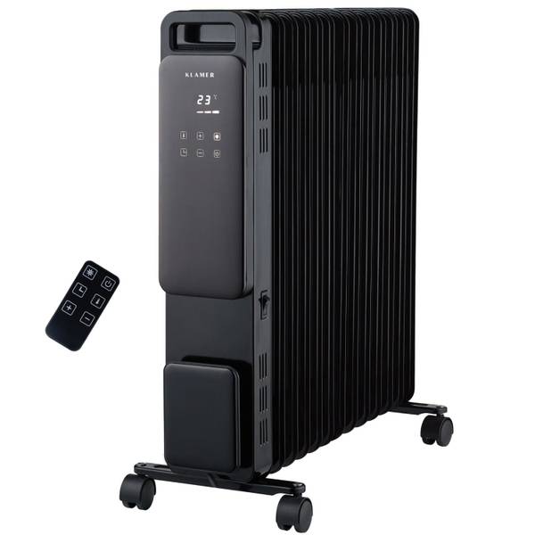Ölradiator 2500 Schwarz - Metall - 25 x 63 x 52 cm