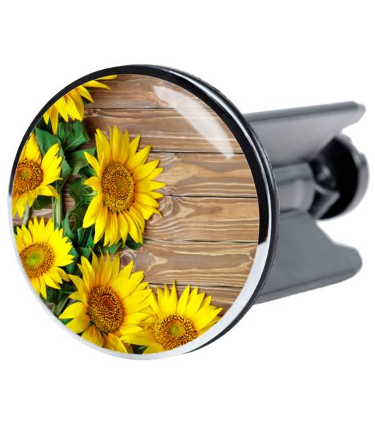 Waschbeckenstöpsel Sunflower Braun - Grün - Gelb - Polyester - 4 x 7 x 7 cm
