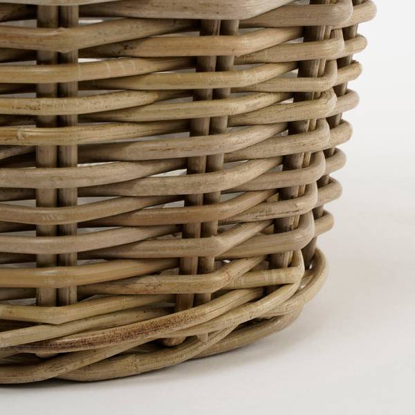 Pflanzkorb Marcia Grau - Rattan - 30 x 23 x 30 cm