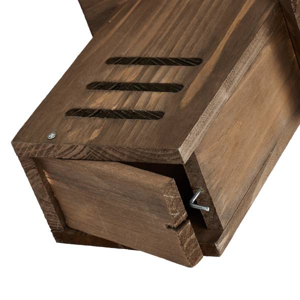 Marienkäferhaus aus Tannenholz braun Braun - Holzwerkstoff - 17 x 22 x 10 cm