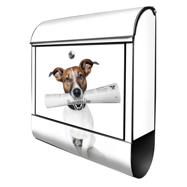 Briefkasten Stahl Business Day Schwarz - Stahl - 38 x 46 x 13 cm