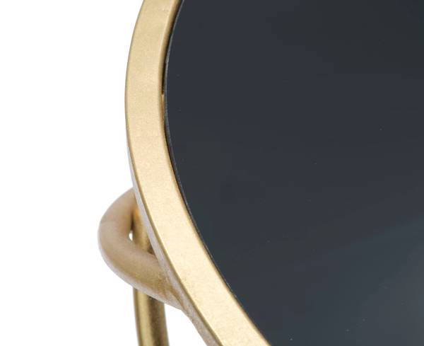Beistelltisch Ring up Gold - Metall - 40 x 80 x 40 cm