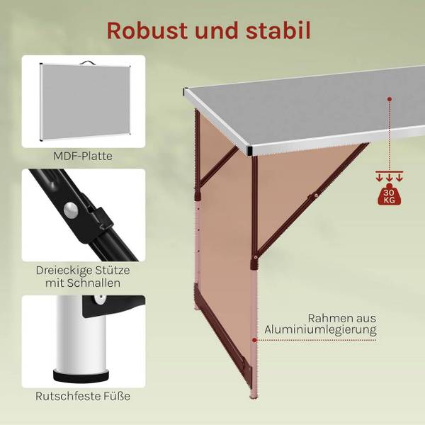 Gartentisch Olena Grau