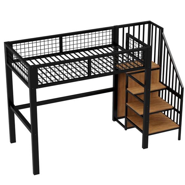 Hochbett MetalAttic Ⅰ Schwarz