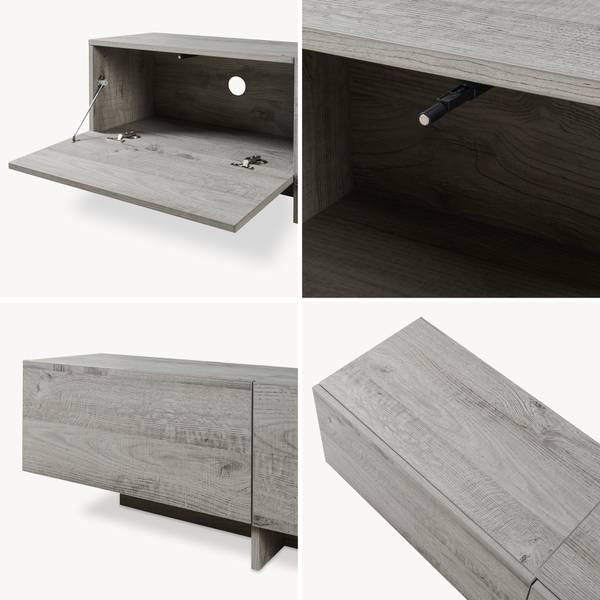 Fernsehschrank Kapipimso Braun - Holzwerkstoff - 194 x 37 x 31 cm