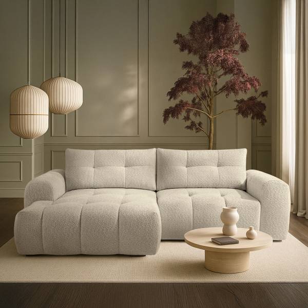 Ecksofa RAVIA Weiß