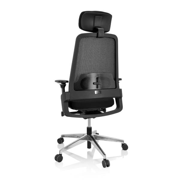 Bürostuhl BRACIO Schwarz - Polyester - 62 x 138 x 58 cm