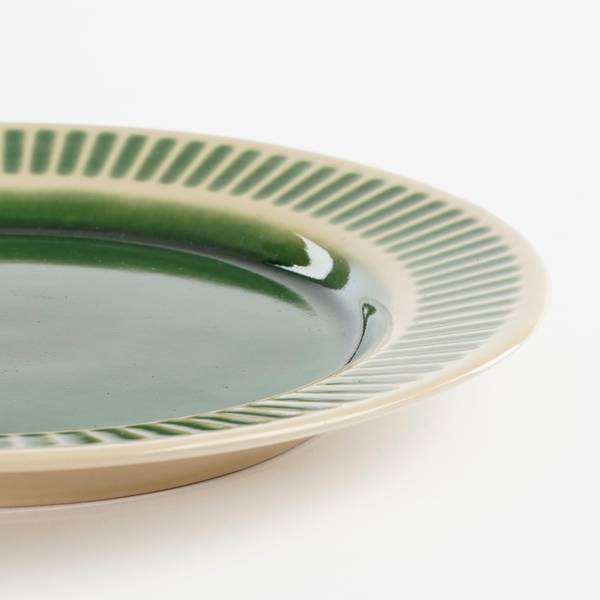 Teller Elice Grün - Keramik - 27 x 3 x 27 cm