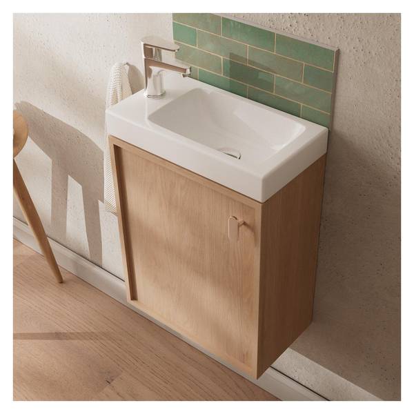 Badmöbel-Set FRAME 2-teilig Braun - Holzwerkstoff - 41 x 54 x 22 cm