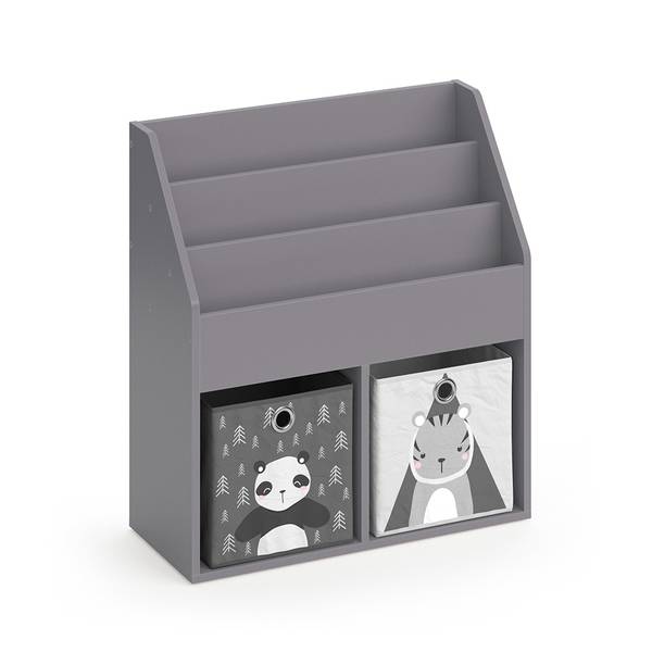 Kinderregal Luigi 37175 Grau - Holzwerkstoff - 72 x 79 x 31 cm