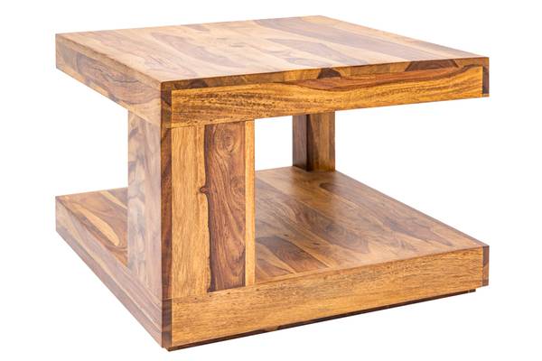 Couchtisch GIANT Braun - Sheesham - 60 x 40 x 60 cm