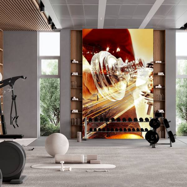 Fototapete Sportler Mann Stadt Straße 250 x 175 x 175 cm