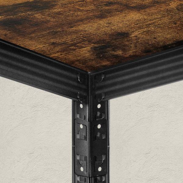 Schwerlastregal Freetown Braun - Metall - 37 x 150 x 37 cm