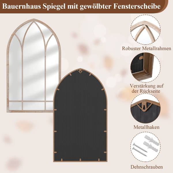 Wandspiegel TL32514SD Grau - Glas - 48 x 2 x 83 cm