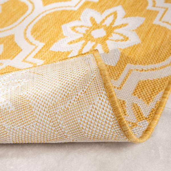 Tapis Rio Flower Jaune - 200 x 290 cm