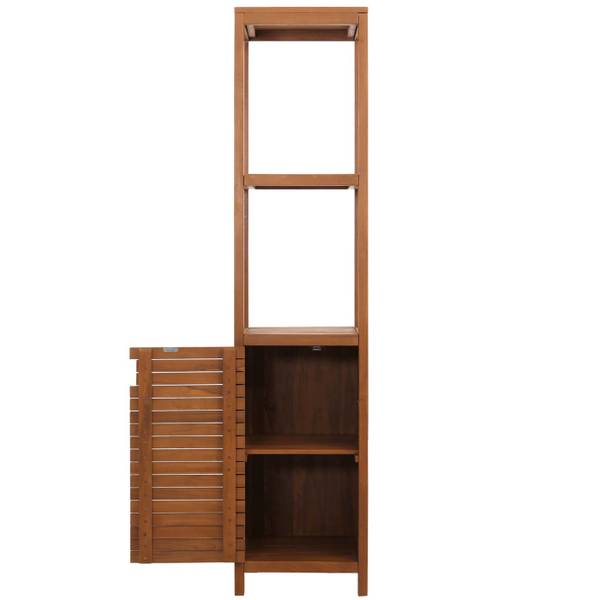 Regal M84 Braun - Teakholz - 40 x 180 x 40 cm