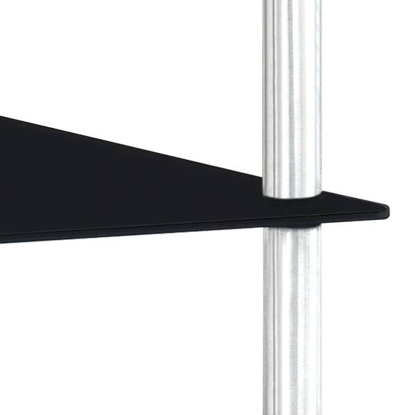 Regal 3000371 Schwarz - Höhe: 47 cm