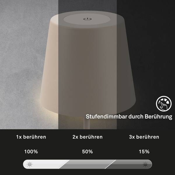 Tischleuchte KIKI 2 Stk. Beige