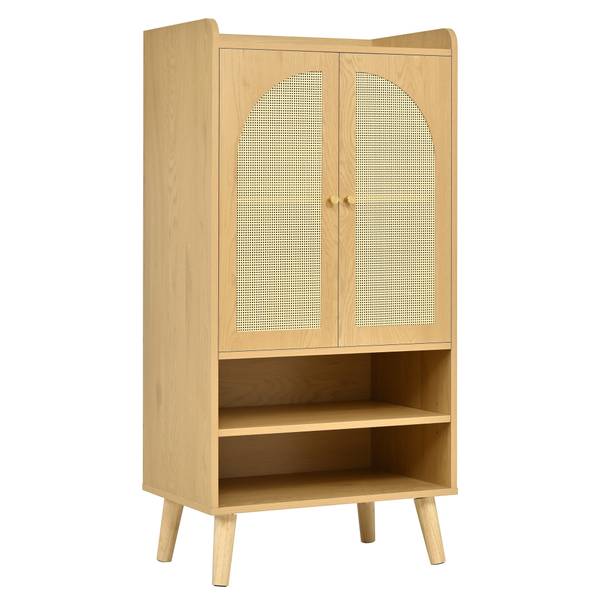 Sideboard RattanWoody Ⅳ Braun - Holzwerkstoff - 40 x 121 x 60 cm