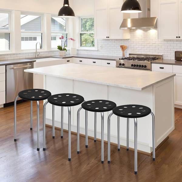 Stapelhocker HW64245 (6er Set) Grau