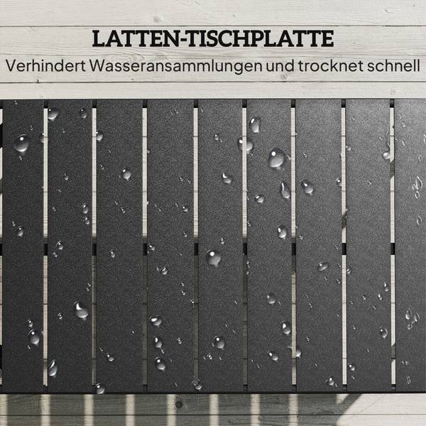 Couchtisch 84K-051V00BK Schwarz - Stahl - 50 x 43 x 90 cm