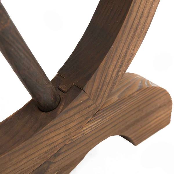 Gartentisch 84B-361 Braun - Massivholz - 60 x 65 x 110 cm