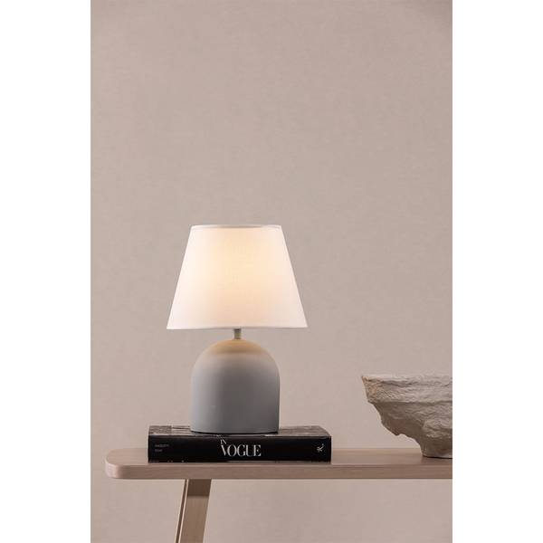 Lamp Styrso grijs - deels massief hout - 25 x 37 x 25 cm