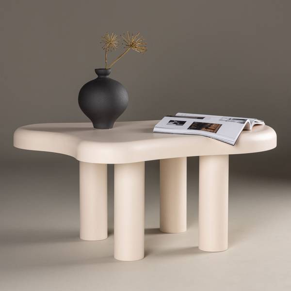 Table basse Stromstad Blanc - Bois manufacturé - 100 x 45 x 71 cm