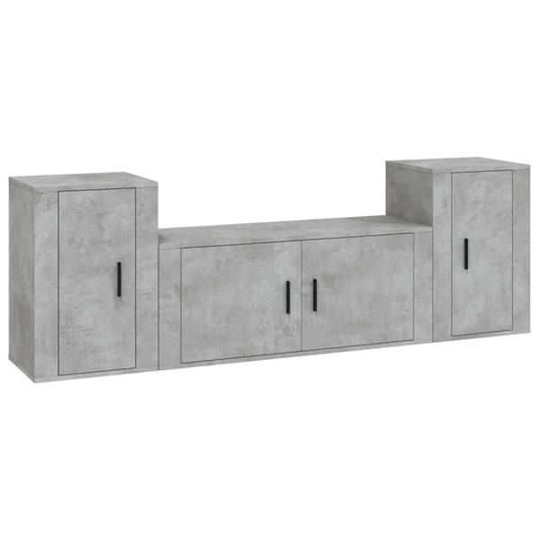 TV-Schrank 3er Set D164 Steingrau