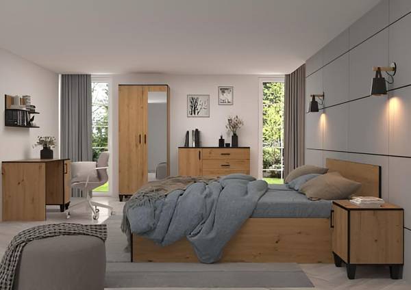 Bureau Pauline Marron - Bois manufacturé - 100 x 75 x 56 cm