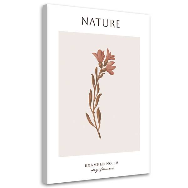 Wandbild getrocknete blume – natur 80 x 120 cm